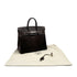 HERMES HAUT A COURROIES 32 EBENE VEAU TROIKA EVERCALF HAND BAG 2008 SQUARE L PALLADIUM HARDWARE 90311817