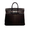 HERMES HAUT A COURROIES 32 EBENE VEAU TROIKA EVERCALF HAND BAG 2008 SQUARE L PALLADIUM HARDWARE 90311817