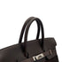 HERMES HAUT A COURROIES 32 EBENE VEAU TROIKA EVERCALF HAND BAG 2008 SQUARE L PALLADIUM HARDWARE 90311817