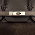 HERMES HAUT A COURROIES 32 EBENE VEAU TROIKA EVERCALF HAND BAG 2008 SQUARE L PALLADIUM HARDWARE 90311817