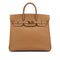 HERMES HAUT A COURROIES 32 NATUREL COUCHEVEL HAND BAG 1998 SQUARE B GOLD HARDWARE 90312522