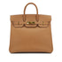 HERMES HAUT A COURROIES 32 NATUREL COUCHEVEL HAND BAG 1998 SQUARE B GOLD HARDWARE 90312522