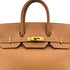 HERMES HAUT A COURROIES 32 NATUREL COUCHEVEL HAND BAG 1998 SQUARE B GOLD HARDWARE 90312522