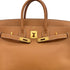 HERMES HAUT A COURROIES 32 NATUREL COUCHEVEL HAND BAG 1998 SQUARE B GOLD HARDWARE 90312522