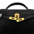 HERMES KELLY 28 SELLIER BLACK BOXCALF HAND BAG 1974 CIRCLE D GOLD HARDWRE 90312613