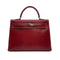 HERMES KELLY 35 SELLIER ROUGE H LISSE HAND BAG 2001 SQUARE E GOLD HARDWARE 90312520