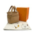 HERMES PICOTIN LOCK 18 PM CARGO POCKET CHAI TOILE H VEAU SWIFT 2022 U GOLD HARDWARE 90312621