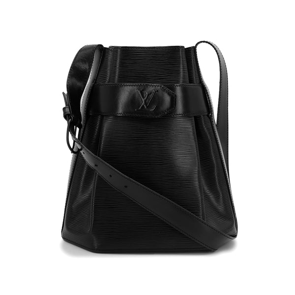 LOUIS VUITTON EPI SAC D'EPAULE HAND SHOULDER BAG LEATHER NOIR M80157 90312597