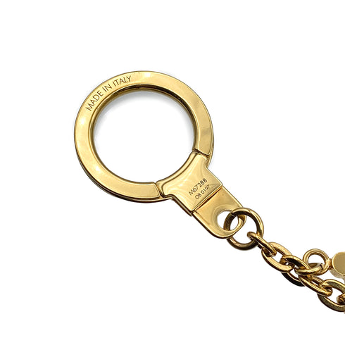 LOUIS VUITTON KEY BAG CHARM BIJOUX SAC CHENNE BLOOMING FLOWER PINK GOLD ACCESSORY M67288 90312577