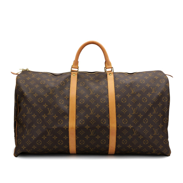 LOUIS VUITTON MONOGRAM KEEPALL 60 LUGGAGE BROWN M41422 90311967
