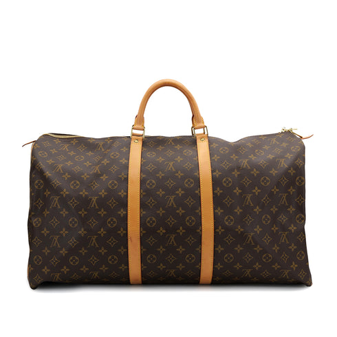 LOUIS VUITTON MONOGRAM KEEPALL 60 LUGGAGE BROWN M41422 90311967