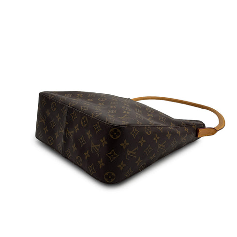 LOUIS VUITTON MONOGRAM LOOPING GM SHOULDER BAG BROWN M51145 90312684