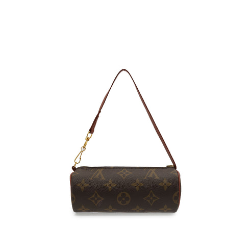 LOUIS VUITTON MONOGRAM PAPILLON POACH HAND BAG BROWN 90311966
