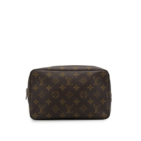 LOUIS VUITTON MONOGRAM TROUSSE TOILETTE 23 CLUTCH BAG BROWN M47524 90313319