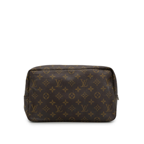LOUIS VUITTON MONOGRAM TROUSSE TOILETTE 28 CLUTCH BAG BROWN M47522 90313309