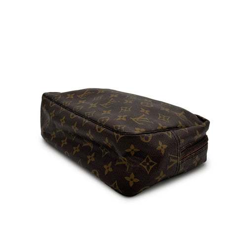 LOUIS VUITTON MONOGRAM TROUSSE TOILETTE 28 CLUTCH BAG BROWN M47522 90313309
