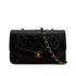 VINTAGE CHANEL DIANA SMALL CHAIN SHOULDER BAG BLACK LAMB SKIN GOLD HARDWARE 90241781