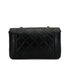 VINTAGE CHANEL DIANA SMALL CHAIN SHOULDER BAG BLACK LAMB SKIN GOLD HARDWARE 90241781