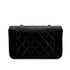 VINTAGE CHANEL DIANA SMALL CHAIN SHOULDER BAG BLACK LAMB SKIN GOLD HARDWARE 90311830