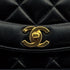 VINTAGE CHANEL DIANA SMALL CHAIN SHOULDER BAG BLACK LAMB SKIN GOLD HARDWARE 90311830