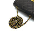 VINTAGE CHANEL DIANA SMALL CHAIN SHOULDER BAG BLACK LAMB SKIN GOLD HARDWARE 90311830