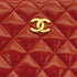 VINTAGE CHANEL MATELASSE CHAIN SHOULDER BAG RED LAMB SKIN GOLD HARDWARE 90311877