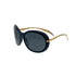 VINTAGE CHANEL SUNGLASSES COCOMARK BLACK GOLD EYEWEAR 90311847