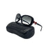 VINTAGE CHANEL SUNGLASSES RIBBON COCOMARK BLACK RED EYEWEAR 90311846