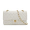 VINTAGE CHANEL CLASSIC FLAP MEDIUM CHAIN SHOULDER BAG WHITE CAVIAR SKIN GOLD HARDWARE 90312941