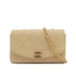VINTAGE CHANEL DIANA SMALL CHAIN SHOULDER BAG BEIGE CAVIAR SKIN GOLD HARDWARE 90311986