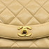 VINTAGE CHANEL DIANA SMALL CHAIN SHOULDER BAG BEIGE LAMB SKIN GOLD HARDWARE 90311961