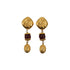VINTAGE CHANEL EARRINGS MADEMOISELLE LOGO GOLD ACCESSORY 90313290
