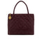 VINTAGE CHANEL MEDALLION TOTE BAG BORDEAUX CAVIAR SKIN GOLD HARDWARE 90312936