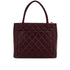 VINTAGE CHANEL MEDALLION TOTE BAG BORDEAUX CAVIAR SKIN GOLD HARDWARE 90312936