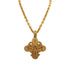 VINTAGE CHANEL NECKLACE TRIPLE COCOMARK CROSS GOLD ACCESSORY 94A 90313291