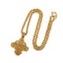 VINTAGE CHANEL NECKLACE TRIPLE COCOMARK CROSS GOLD ACCESSORY 94A 90313291