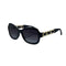 VINTAGE CHANEL SUNGLASSES COCOMARK CHAIN BLACK SILVER EYEWEAR 90312594