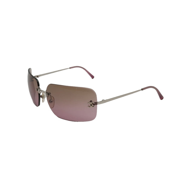 VINTAGE CHANEL SUNGLASSES COCOMARK PURPLE EYEWEAR 90313289
