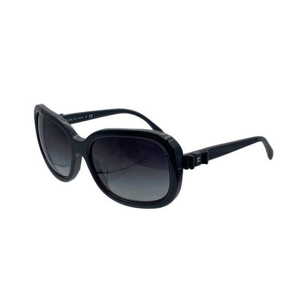 VINTAGE CHANEL SUNGLASSES COCOMARK RIBBON BLACK EYEWEAR 90312552