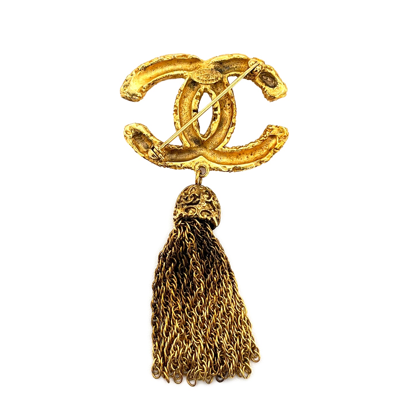 CHANEL VINTAGE BROOCH COCOMARK FRINGE ACCESSORY 93A 90207771
