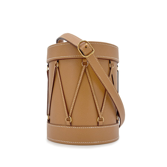 HERMES TAMBLE GOLD COUCHEVEL SHOULDER BAG 〇S 90208964
