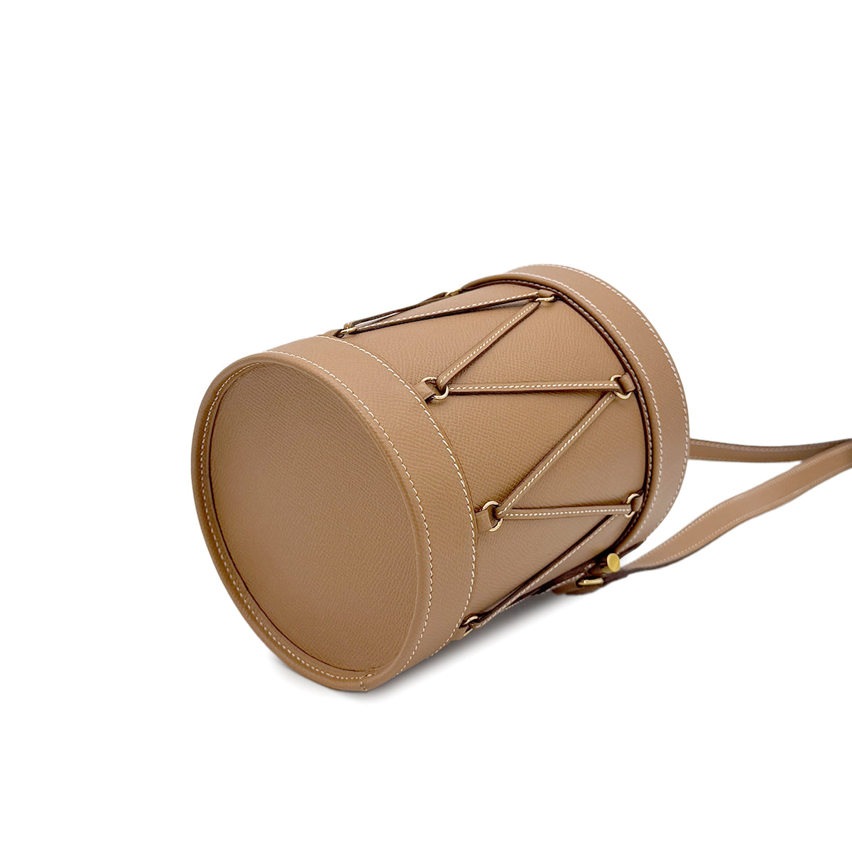 HERMES TAMBLE GOLD COUCHEVEL SHOULDER BAG 〇S 90208964