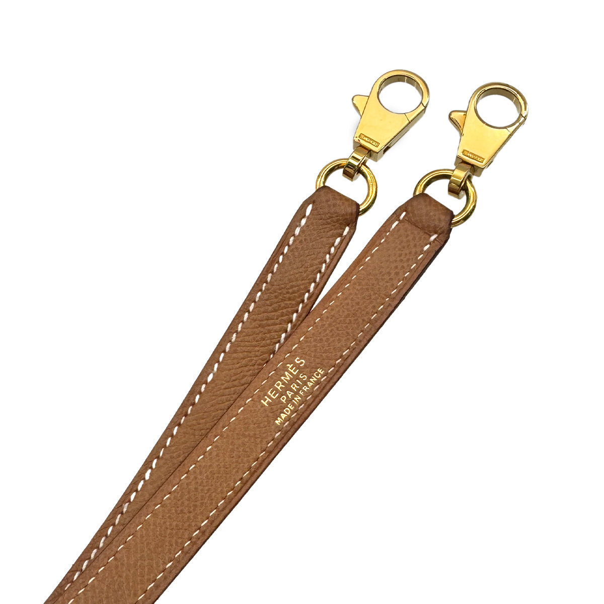 HERMES KELLY BOLIDE GOLD COURCHEVEL SHOULDER STRAP GHW 90221693