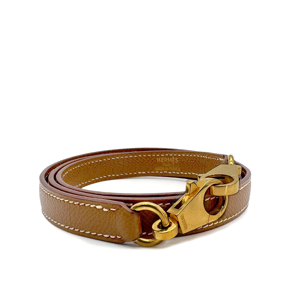 HERMES KELLY BOLIDE GOLD COURCHEVEL SHOULDER STRAP GHW 90222774