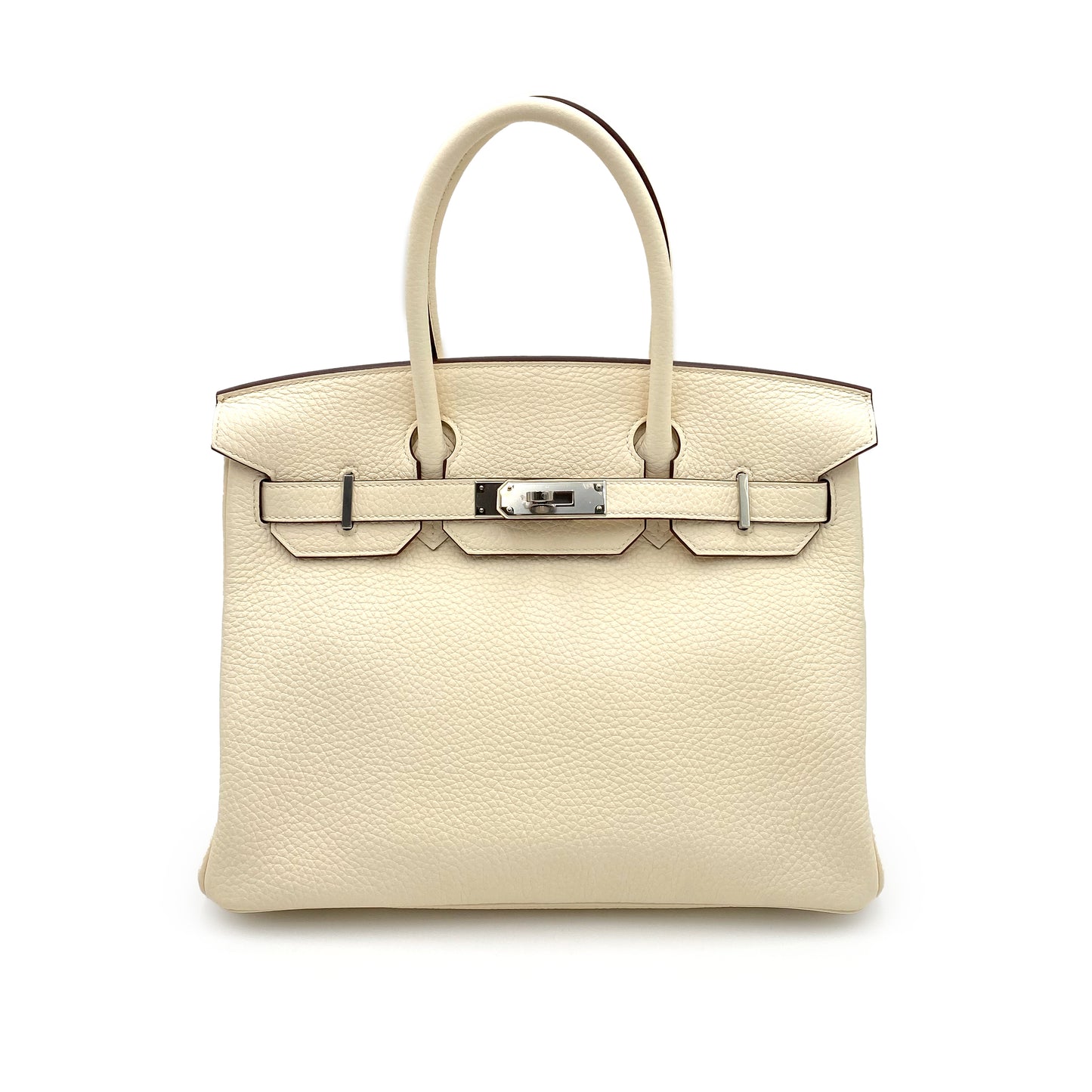 HERMES BIRKIN 30 NATA TAURILLON CLEMENCE HAND BAG U SHW 90230748