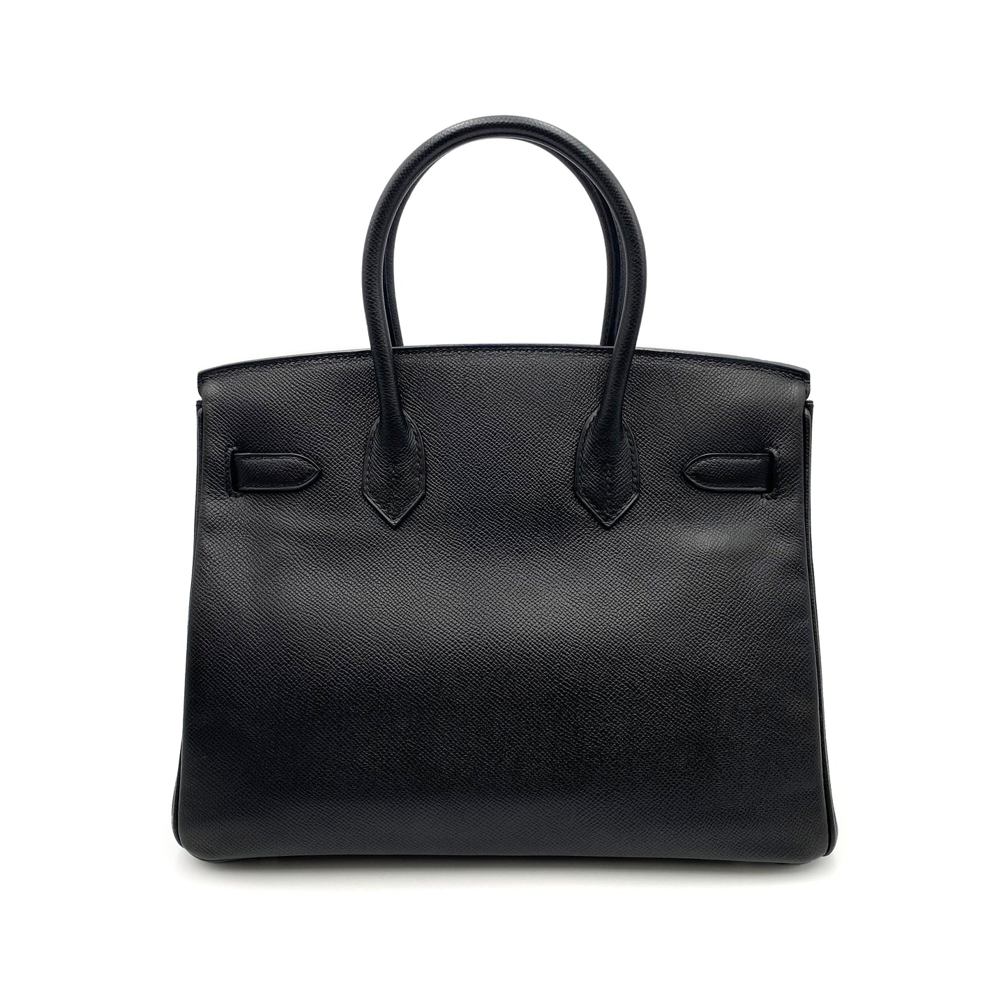 HERMES BIRKIN 30 BLACK EPSOM HAND BAG □M SHW 90249342