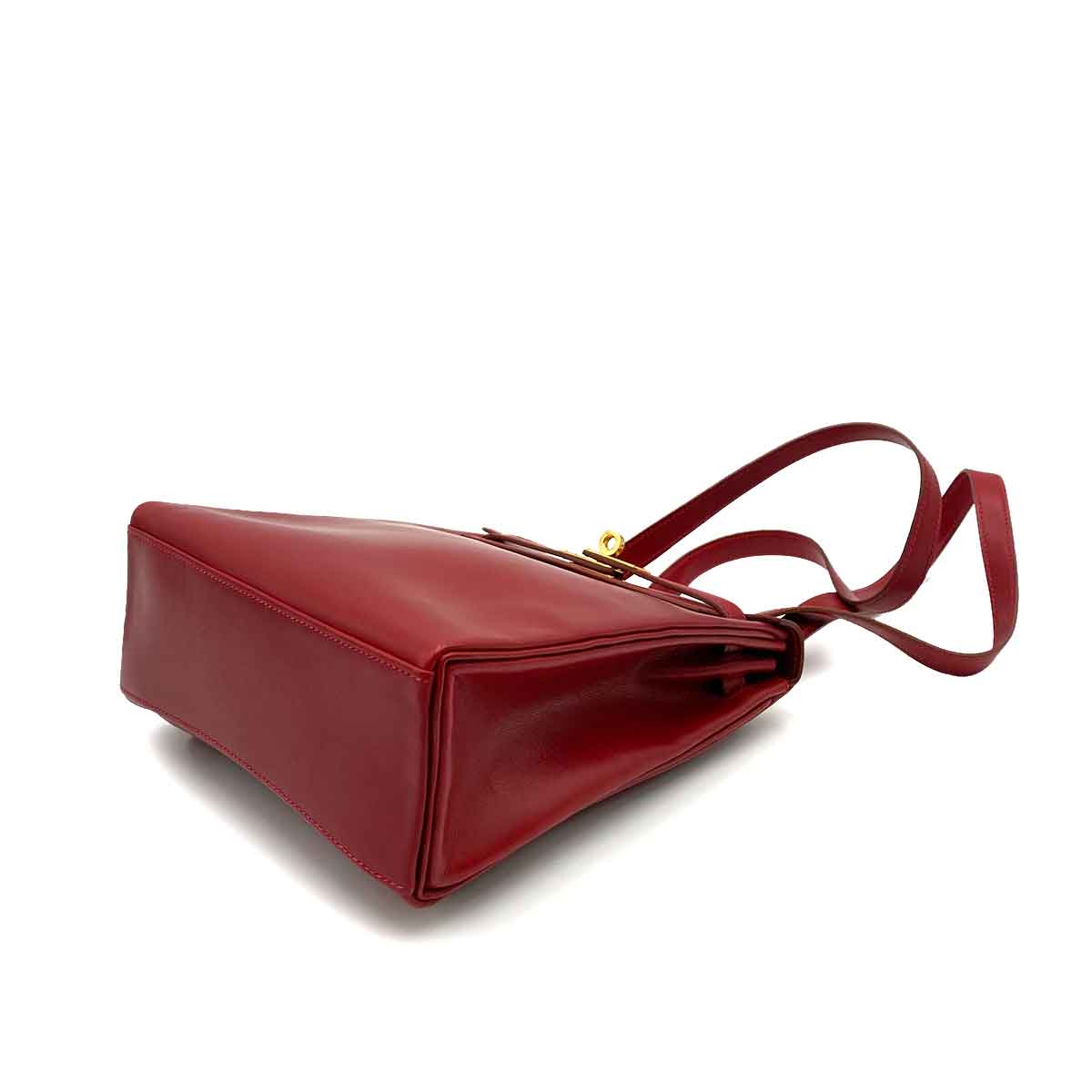 HERMES KELLY AD PM BOXCALF ROUGE H BACKPACK ▢C 90232187