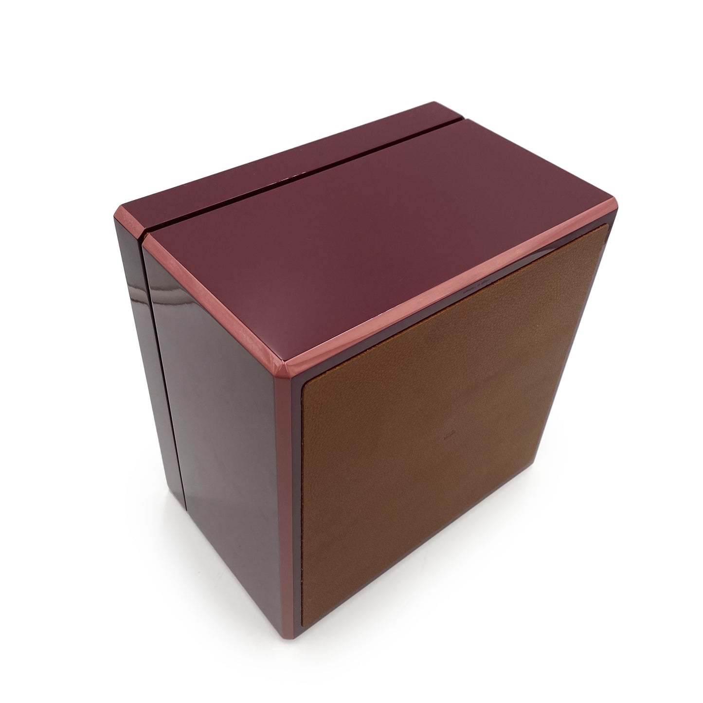 HERMES FACETED JEWELRY CASE BOX BORDEAUX 90234640