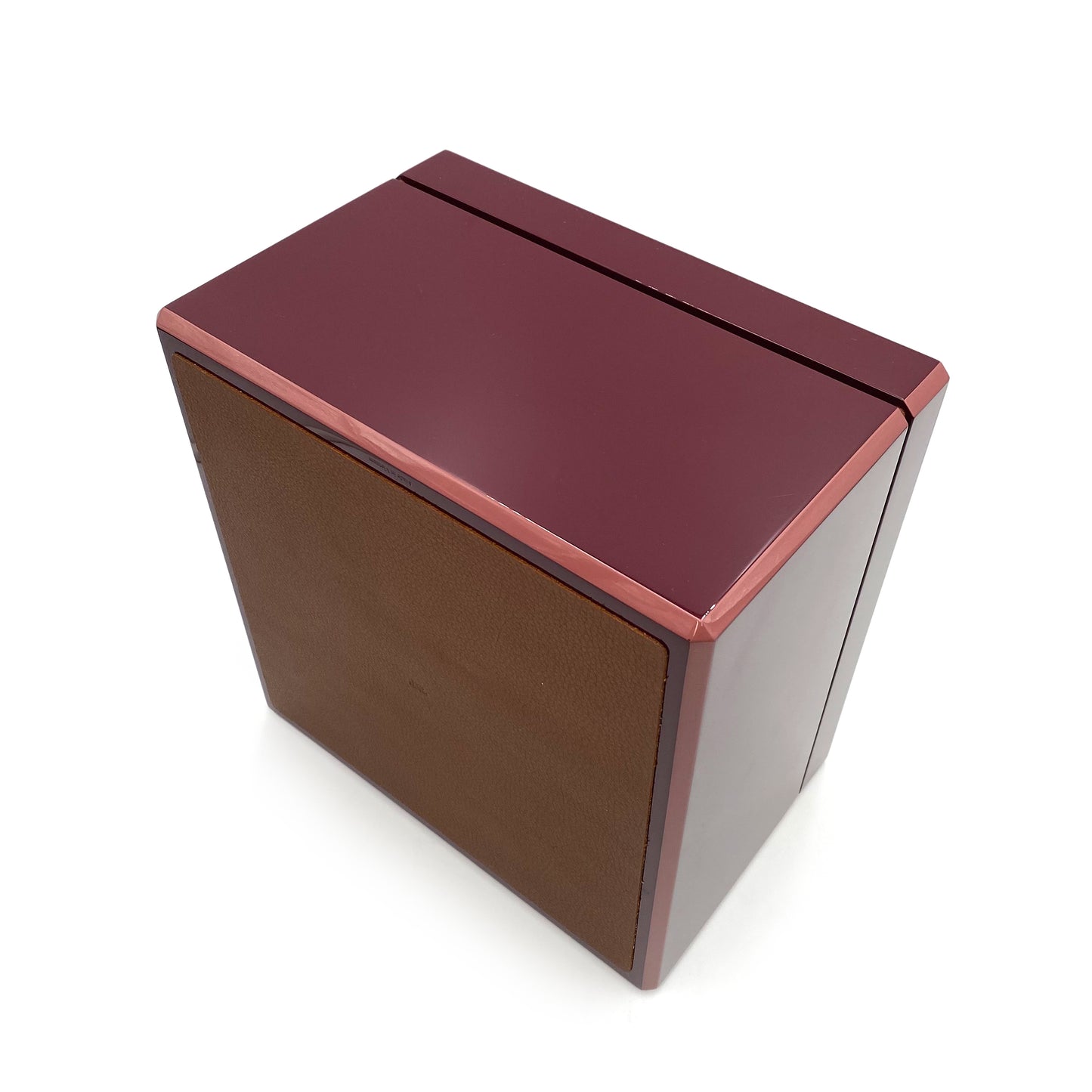 HERMES FACETED JEWELRY CASE BOX BORDEAUX 90234640