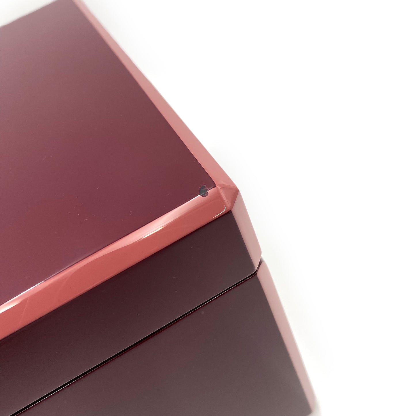 HERMES FACETED JEWELRY CASE BOX BORDEAUX 90234640